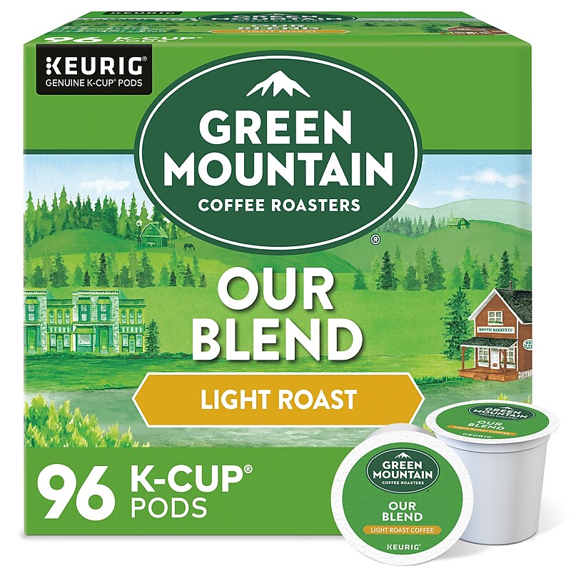 Green Mountain Our Blend Coffee, Light Roast, 0.33 oz. Keurig® K-Cup® Pods, 96/Carton (GMT6570CT) image 1