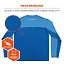 Chill-Its 6689 Long Sleeve Cooling Sun Shirt with UV Protection, Blue, 3XL (12157)~#|#~916C2039-5E8E-4839-9E9C1814089CBC15_sc7