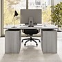 Bush Business Furniture Stratus 60"W Electric Rectangular Adjustable Standing Desk with Drawers, Platinum Gray (SUT009PG)~#|#~916CC0E7-E252-4D4A-804B9CCFE8BC842E_sc7