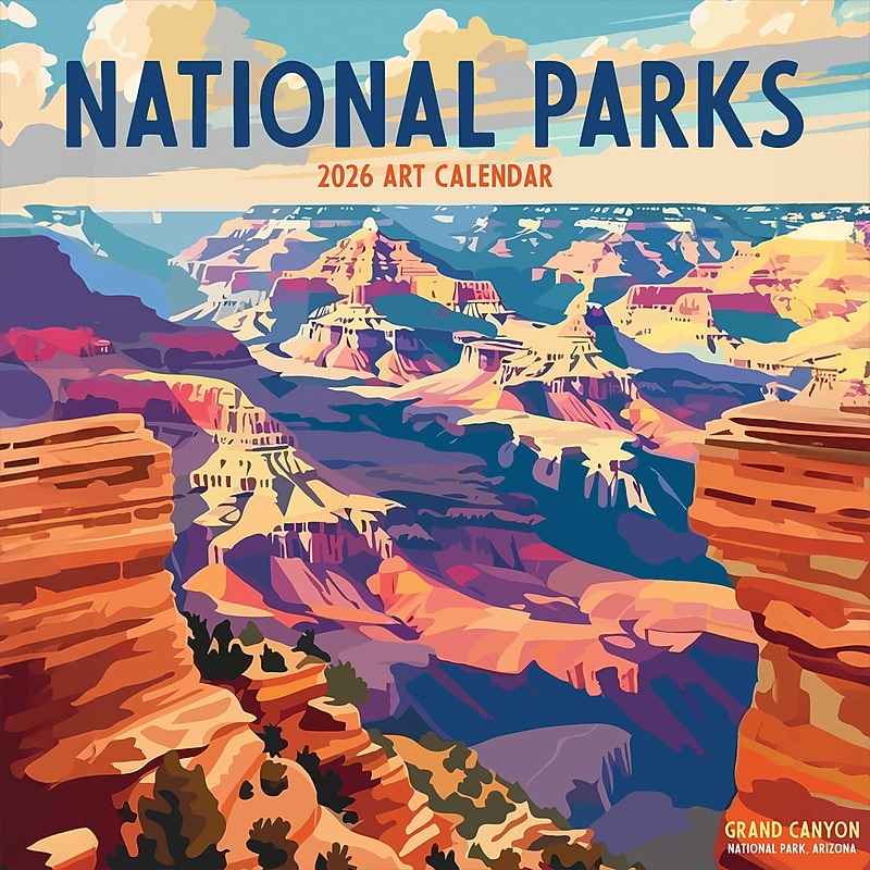 2026 TF Publishing 12" x 17" TF Publishing 12" x 12" National Parks-Art Wall Calendar 26-1140 image 1