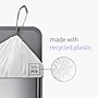 simplehuman Code P 13-16 Gallon Trash Bag, 50% PCR, 23.6" x 31.4", Low Density, 1.18 mil, White, 200 Total Bags (CW0578)~#|#~916E93AC-A169-4D2A-A7E53DE79060B2FB_sc7