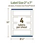 Avery Dissolvable Rectangle Multipurpose Labels, 2" x 7", Off-white, 40/Pack (94243)~#|#~9170AE7A-6170-452B-AA3F99D09CB6E9DC_sc7