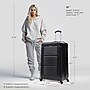InUSA Pilot 33.27" Hardside Suitcase, 4-Wheeled Spinner, TSA Checkpoint Friendly, Coal (IUPIL00XL-COA)~#|#~9171C240-D22B-4B9A-A1FDA4B0D191FBC2_sc7