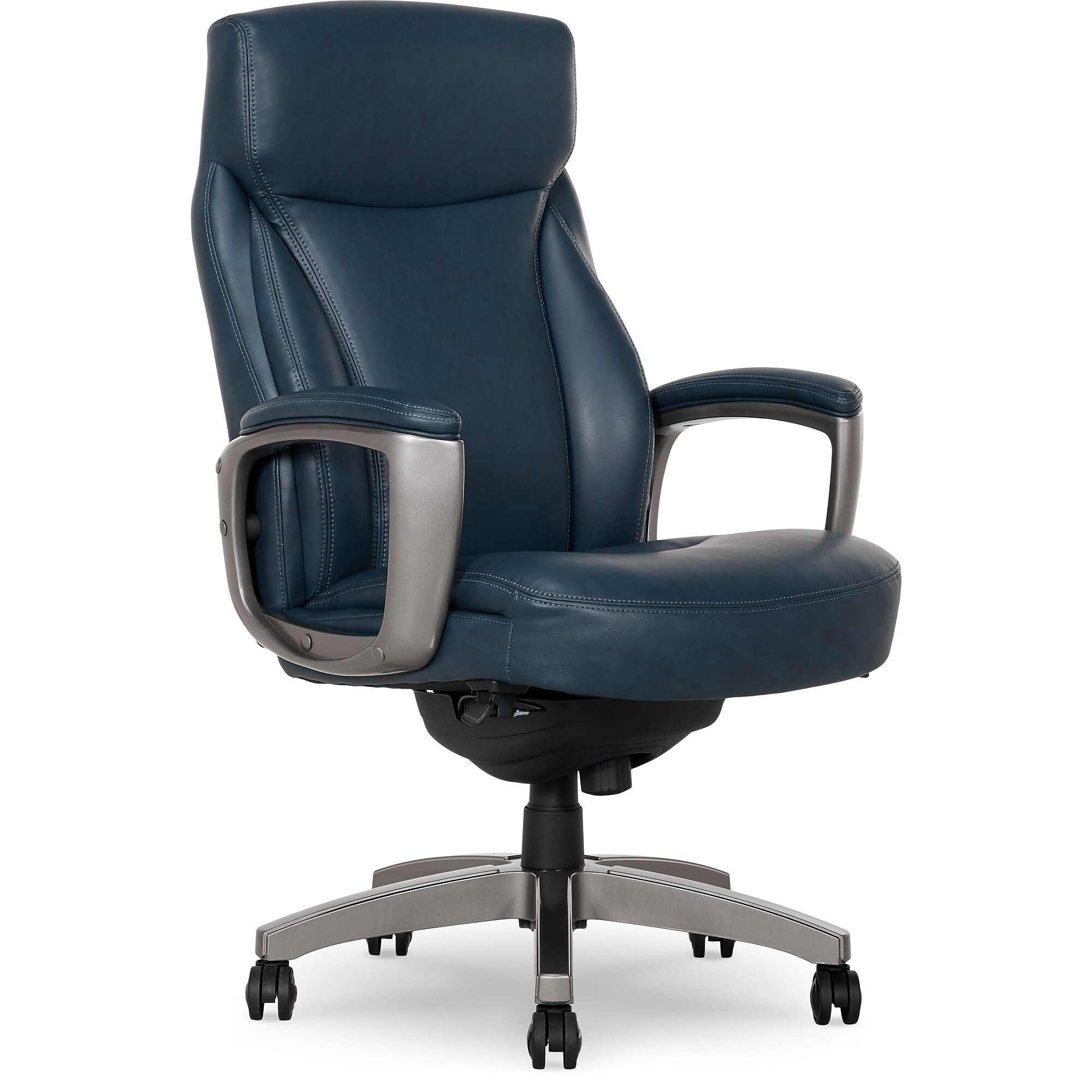 La-Z-Boy Arcadian Ergonomic Bonded Leather Swivel Executive Chair, Blue (51447) Sansujyuku sansujyuku.com