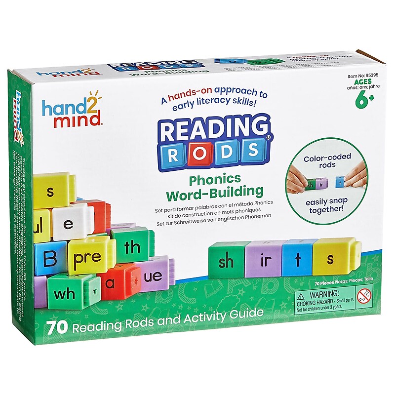 hand2mind Reading Rods Phonics Word-Building (95395) image 1