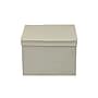 Household Essentials Medium Stackable Folding Fabric Square KD Storage Box, 10" x 15"x 15", 39 Qt., Cream, 2/Pack (7427-1)~#|#~9177B434-DC00-4B02-B269E165CEA8C792_sc7