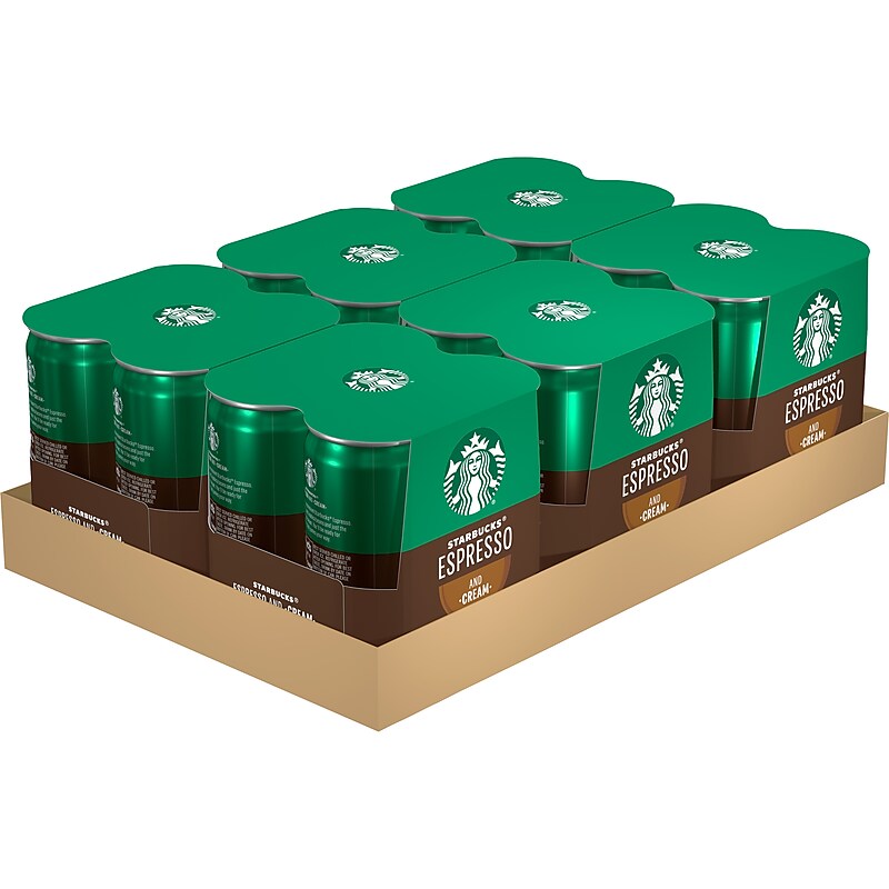 Starbucks Doubleshot Espresso & Cream Cold Brew Coffee, 6.5 fl. oz., 24/Carton (19286) image 1