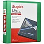 Staples 1 1/2" 3-Ring View Binders, D-Ring, Green (58687)~#|#~918072F8-C651-4FDE-A37DDED9DD33FA4A_sc7