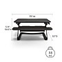 Union & Scale™ FlexFit™ 35" Manual Adjustable Desk Converter, Black (UN50710-CC)~#|#~91855C60-0E83-4C41-BA1B44E795FF609A_sc7