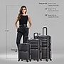 InUSA Aurum 3-Piece Hardside Spinner Luggage Set, TSA Checkpoint Friendly, Black (IUAURSML-BLK)~#|#~9187D5AA-0E36-4C28-A3D6265EFF119960_sc7