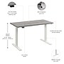 Bush Business Furniture Move 60 Series 48"W Electric Adjustable Standing Desk, Platinum Gray (M6S4824PGWK)~#|#~918941AB-18B6-4CAD-9C3F437C2AE10FA9_sc7