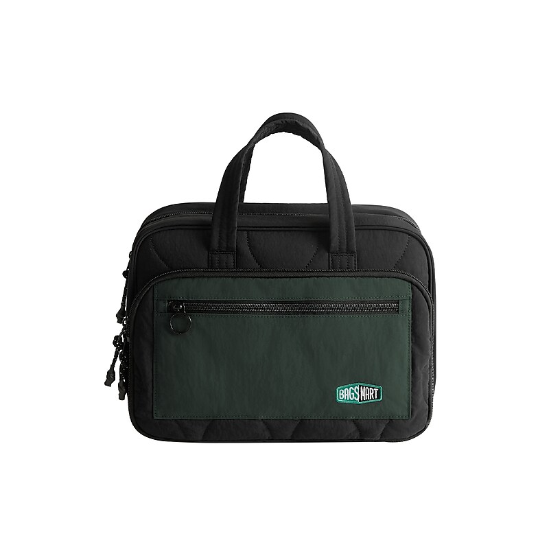 BAGSMART Walker 9.1" Toiletry Bag, Water Resistant, Black (BM0102047AN298) image 1