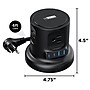 Uncaged Ergonomics Retractable Cube 6' Extension Cord, 4-Outlet, 18 AWG, Black (RC-BLACK)~#|#~918E0C85-DFD8-4554-B4AE8062226BB817_sc7