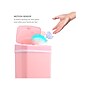 Nine Stars Plastic Sensor Trash Can, 3.2-Gallon, Pink (DZT-12-5PK)~#|#~918E5267-2D04-499D-93EC36D51580B1AE_sc7