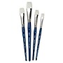 Silver Brush Bristlon Short Handle Brights Brushes, 4/Set (SLVBR1959)~#|#~9190523C-D649-4C2D-8309B3D235D9EA90_sc7