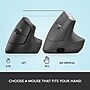 Logitech Lift Wireless Ergonomic Vertical Optical USB Mouse, Graphite (910-006466)~#|#~91932769-D0FF-4BC5-A72D03220D835426_sc7