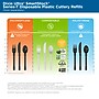 Dixie Ultra SmartStock Series-T Plastic Tri-Tower Cutlery Dispenser, Black (DUSSTDSP3)~#|#~91944510-E746-40D7-AFC073438F416108_sc7