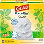 Glad ForceFlex Tall Kitchen Drawstring Trash Bags, 13 Gallon, White, Gain Original scent, 80/Box (78750)~#|#~91999F84-5AFC-4300-B3F3EBD8883B1126_sc7