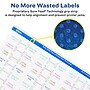 Avery Laser/Inkjet Decorative Edge Multipurpose Labels, 0.5" x 2.5", White, 1125 Labels/Pack (94749)~#|#~9199F752-AA08-4052-B784774DE479C2F5_sc7