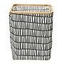 Household Essentials Krush Collapsible Laundry Hamper, Bamboo, Black/White (2274-1)~#|#~919C305D-4A29-4414-9B35D4B512238A3D_sc7