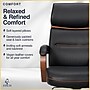 Finch NEO TWO Ergonomic Vegan Leather/Wood Swivel Executive Chair, Black (52373-BLK)~#|#~919C89F3-3BF9-4189-BD16347F1EE941D7_sc7