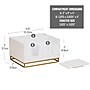 Mind Reader Desktop Organizer with 2 Coasters, 3 Compartments, White (COASDORG-WHT)~#|#~919DA896-17C4-4C6C-971272D4F6B36B0C_sc7