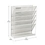 Mind Reader 5-Pocket Metal Mesh Mountable Wall File, Letter Size, White (MAGSTACK-WHT)~#|#~919EAA6D-F320-410B-B7A2459CCB539ED5_sc7