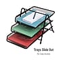 Mind Reader Metal 3-Tier Stackable Paper Desk Tray Organizer, Black, 2/Pack (3TPAP2PK-BLK)~#|#~91A051C4-2D76-4760-8C8A0B352AFCA551_sc7