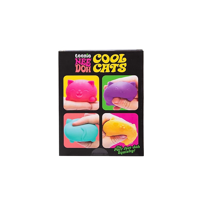 NeeDoh Teenie Cool Kittens, Assorted Colors, 4/Pack (MPCCTND