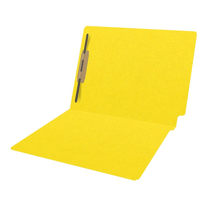 Medical Arts Press Heavy Duty End Tab File Folder, Straight-Cut, Letter Size, Yellow, 40/Box (S-09461-YLW) image 1