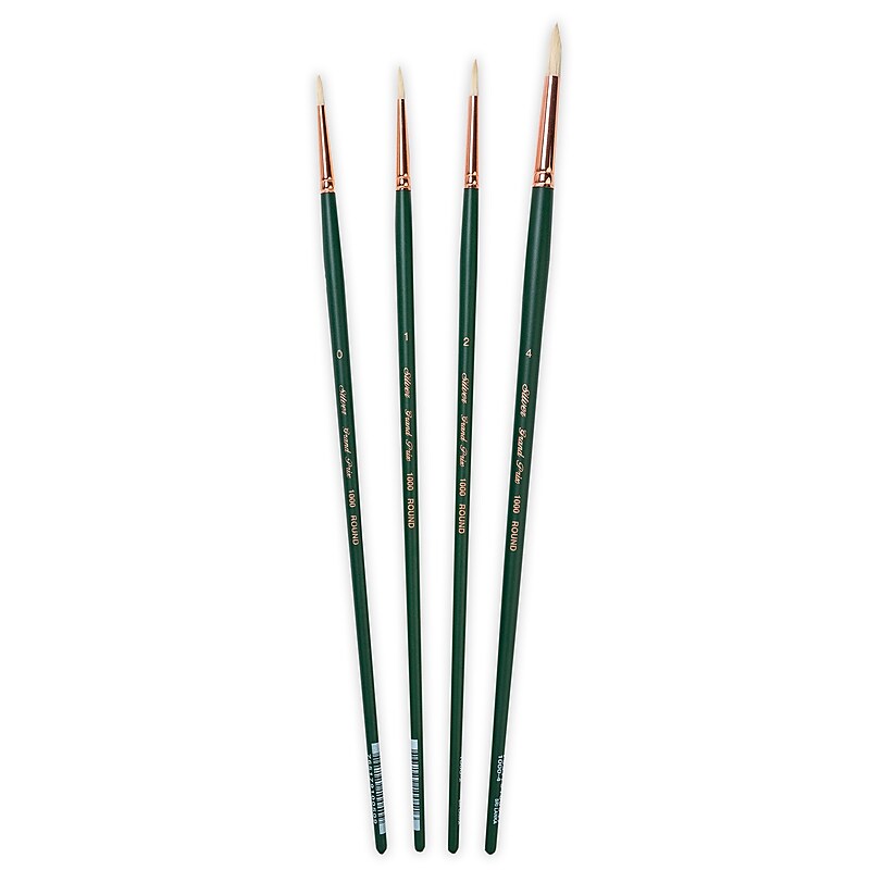 Silver Brush Hog Bristle, Grand Prix Small Round Brushes, 4/Pack (SLVGP1066) image 1