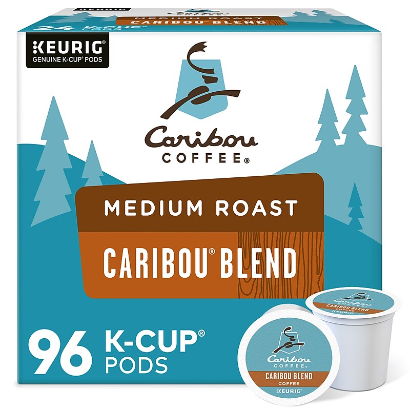Caribou Blend Coffee Keurig® K-Cup® Pods, Medium Roast, 96/Carton (10307) image 1