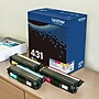 Brother TN-431 Cyan/Magenta/Yellow Standard Yield Toner Cartridge, 3/Pack (TN4313PK)~#|#~91AA9B7A-8E4D-4165-BCB52B9F87BB1098_sc7