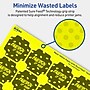 Avery Decorative Edge Multipurpose Labels, 1-5/8" x 1-5/8", Neon Yellow, 400/Pack (94110)~#|#~91AE2A41-8ED2-4BDE-87AABFCD1AB4EF45_sc7