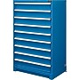 Global Industrial Modular Drawer Cabinet, 9 Drawers, w/Lock, 36"W x 24"D x 57"H, Blue~#|#~91AFEEF3-922D-48CA-B302C607A004F50E_sc7
