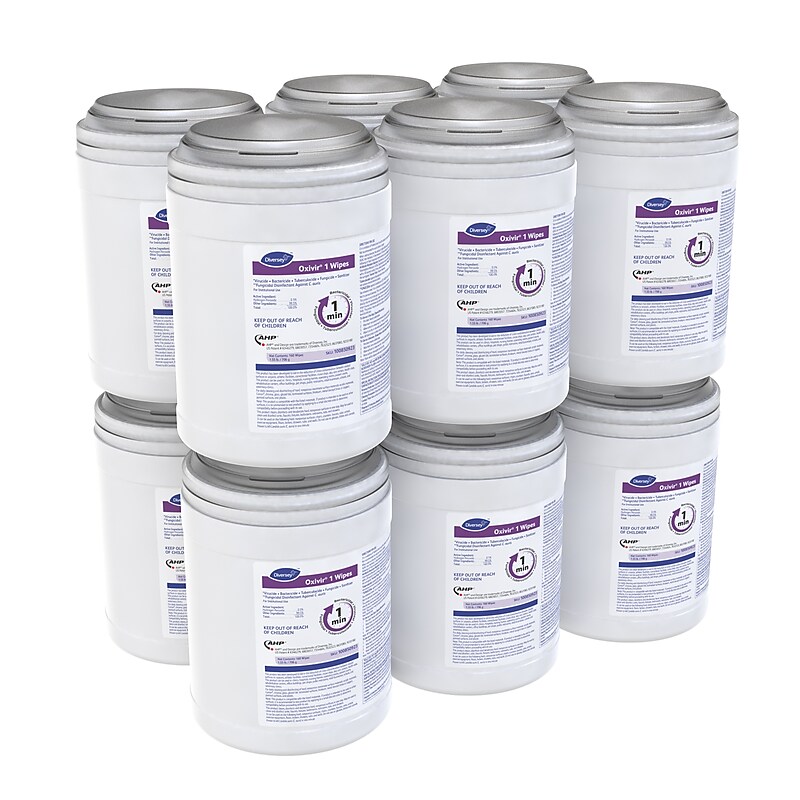 Oxivir Disinfecting Wipes, 160 Wipes/Container, 12/Carton (100850923) image 1