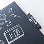 BAZIC Products CUBIX Frameless Magnetic Chalkboard, 14" x 14", Chalk Marker & Magnet (BAZ6049)~#|#~91B98D19-1112-42E3-98B28FF6F714A06E_sc7