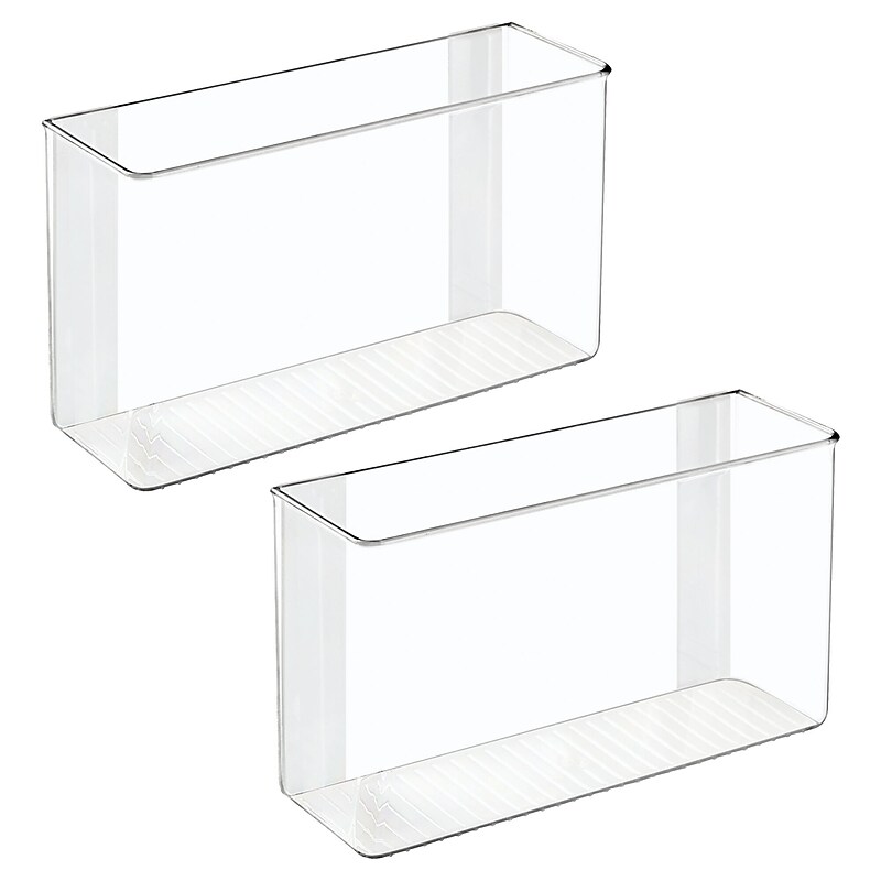 iDESIGN Adhesive Organizers, Clear, 2/Set (27933M2) image 1