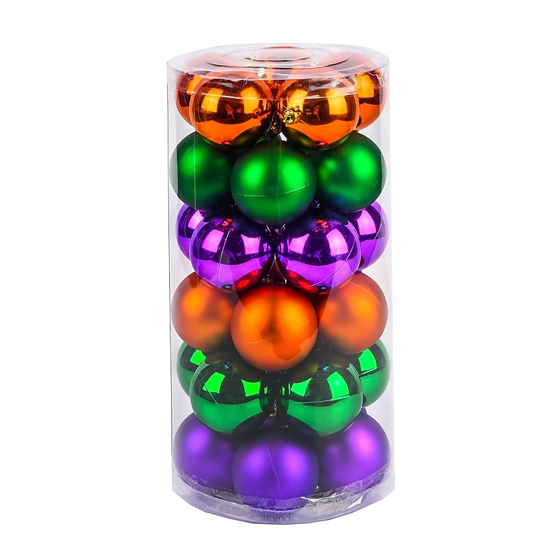 National Tree Company 30-Piece Halloween Ball Ornaments Set (PG11-06119A6026) image 1
