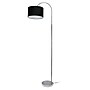 Creekwood Home Vista 66" Brushed Nickel Floor Lamp with Drum Shade, Black (CWF-3006-BK)~#|#~91C29143-32B0-4FCC-B02AC787F6D9529F_sc7