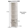 Household Essentials 6‑Shelf Hanging Closet Organizer in Canvas with Plastic Shelving and Dual Wire Hooks, Cream (HH311312)~#|#~91CFD3B8-182A-4AF1-B669E35C4A31F1E5_sc7