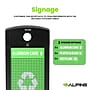Alpine Industries GS Series Steel Recycling Bin, 40 Gallon, Green (ALP471-40-GS-C)~#|#~91D03269-F3C8-4D9B-90D899FB9C1072FC_sc7
