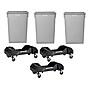 Alpine Industries Polypropylene Commercial Indoor Trash Can with Dolly, 23-Gallon, Gray, 3/Pack (ALP477-GRY-3PKD)~#|#~91D062A2-9432-4F2A-999EDAC8425F9502_sc7