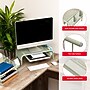 Staples Metal Mesh Monitor Stand, Up to 32" Monitor, Sage Green (ST63852)~#|#~91D0CC7F-0ECA-42CB-97BD1AF0762FCB7A_sc7