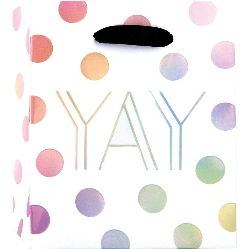 JAM Paper YAY Small Gift Bags, 6/Pack (52622409432) image 1