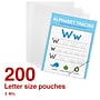 Staples Thermal Laminating Pouches, Letter Size, 3 Mil, 200/Pack (ST61982)~#|#~91D2BA7D-44EE-4657-B42AEA915901E3FE_sc7