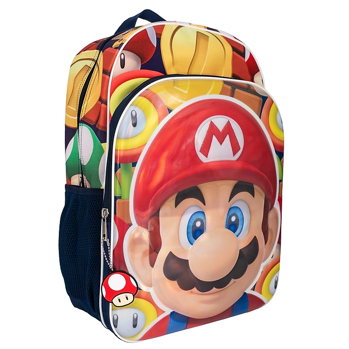 Accessory Innovations Kids Super Mario Laptop Backpack, Medium
