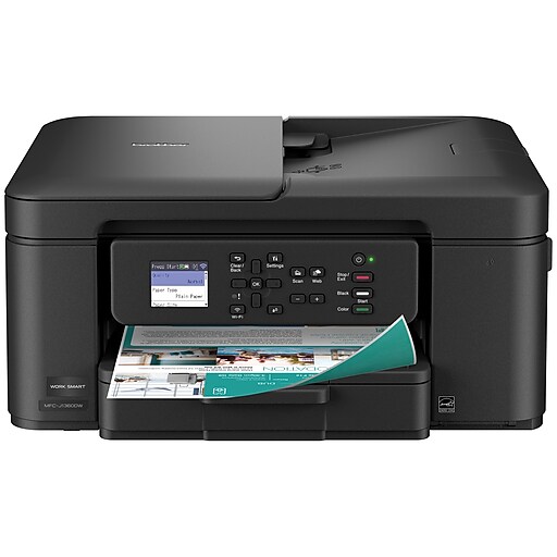 Brother Work Smart MFC-J1360DW Wireless Color All-In-One Inkjet Printer, Best for Home Office, Ink Subscription Service Included