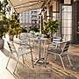Flash Furniture Restaurant Patio Chair, Aluminum, 4 Pack (4TLH1)~#|#~91D7CC2D-AC6F-4164-8982EA030F64CEF0_sc7