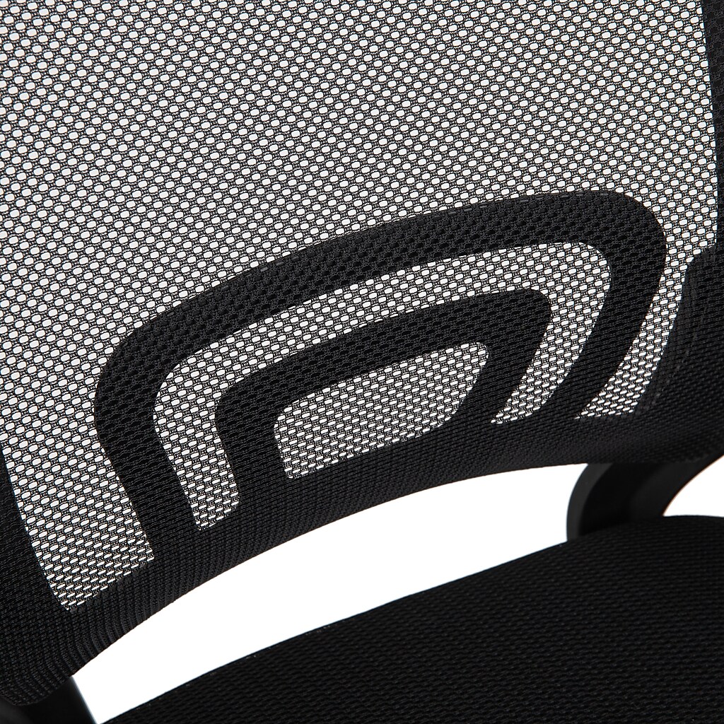 Close-up logo pattern on mesh back